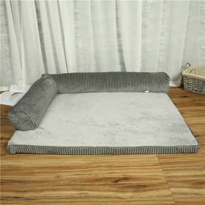 Corduroy Pet Sofa – Cozy & Supportive Dog Bed.